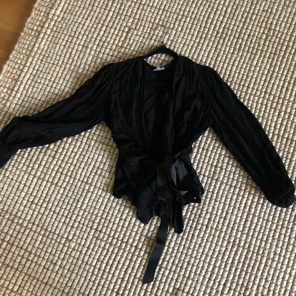 Oliver Bonas black wrap round top